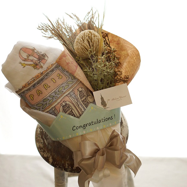 ブーケ風のラッピング「ベビーブーケ」