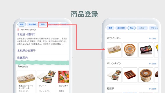 直接検索された際の検索結果