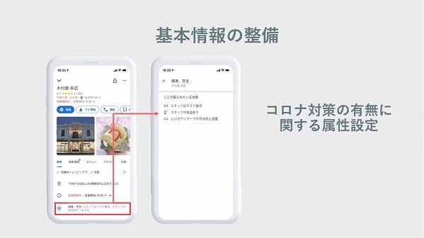 コロナ対策の属性欄