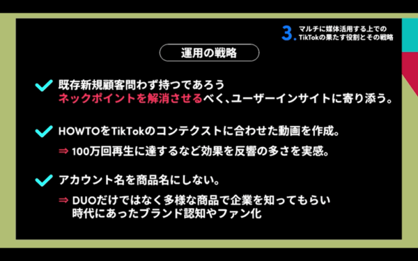 TikTok の果たす役割とその戦略～成功事例を踏まえて～３