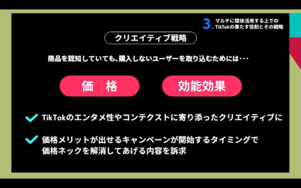 実際に効果の出たクリエイティブのポイント