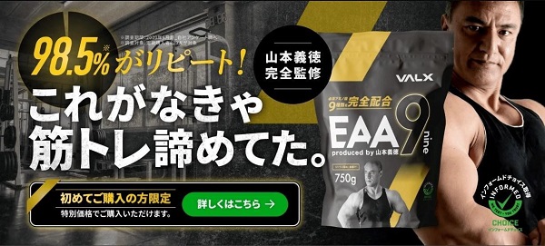 山本先生監修のVALX EAA9（イーエーエーナイン）