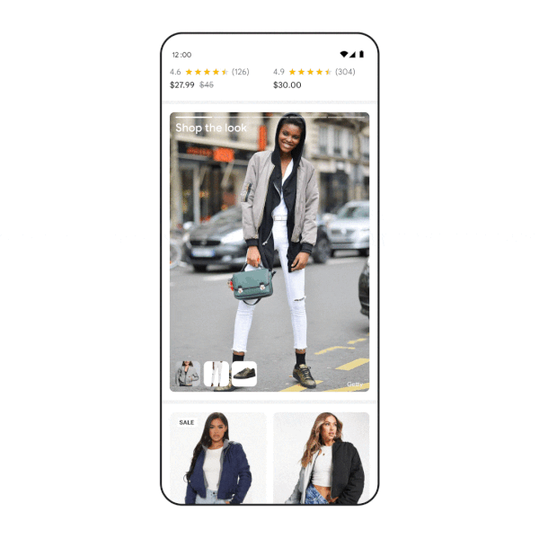 Shop the lookで理想的なコーディネートがわかる