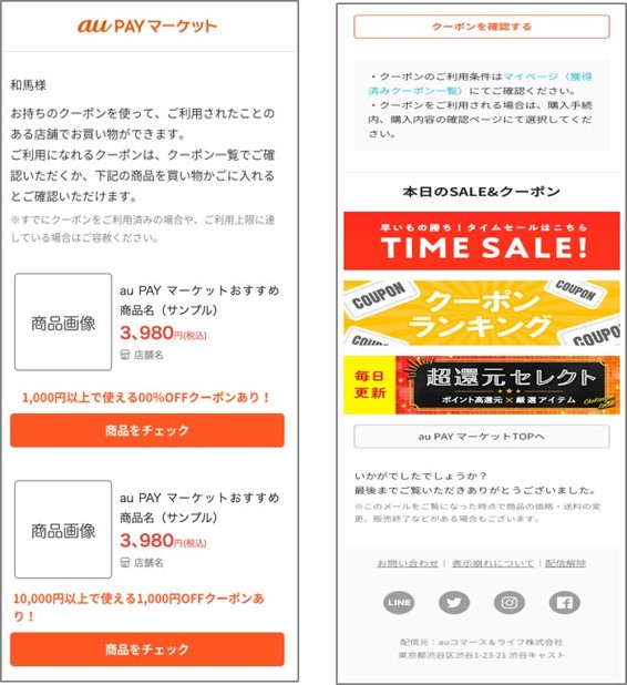 自動販促オプションの掲載イメージ