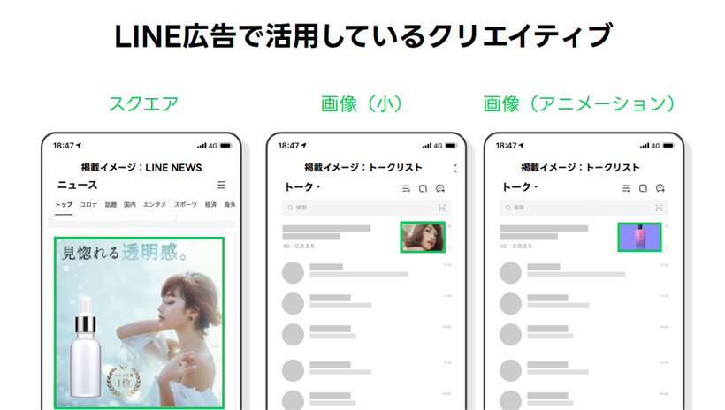さくらフォレストがLINE広告で活用しているクリエイティブ