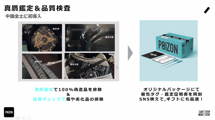 POIZONの真贋鑑定＆品質検査