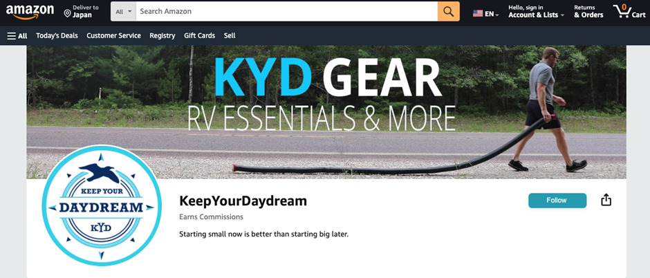 Amazonインフルエンサー・プログラムの活用事例：Keep Your Daydream