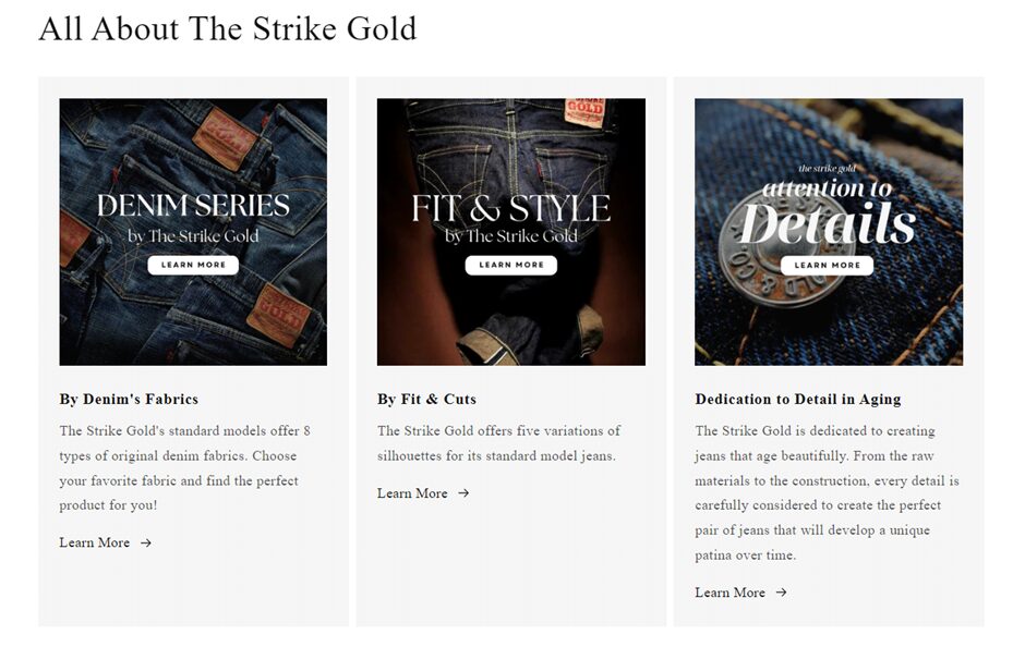 ⑵ メタオブジェクトを使用し、商品詳細にカテゴリ共通コンテンツを反映する