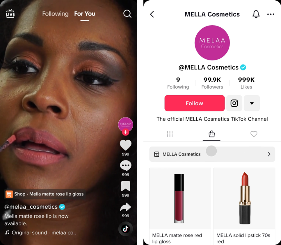 TikTokにおけるショッパブルビデオ