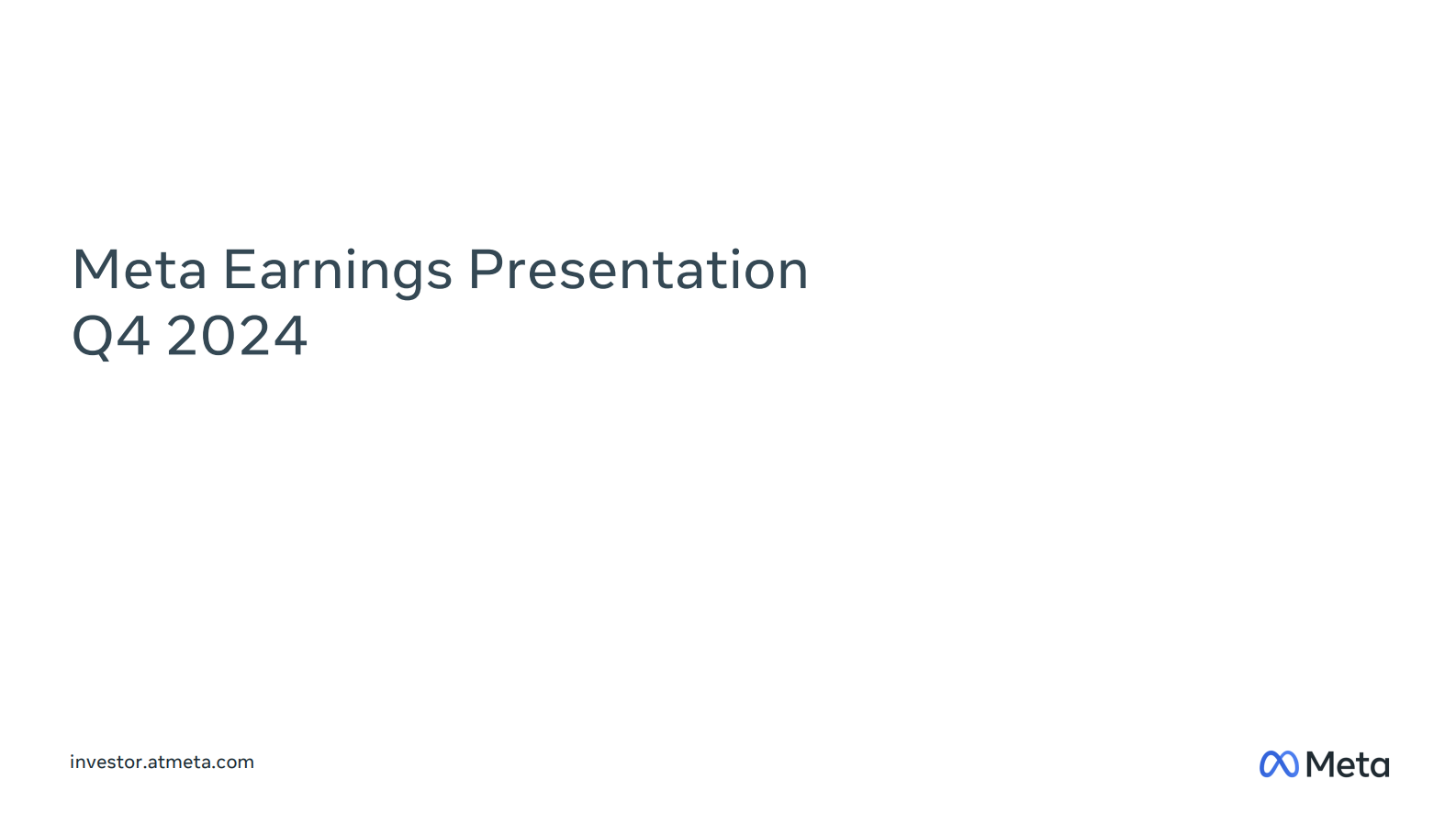 Meta、2024年第4四半期決算発表:広告売上は好調、AIとメタバースへの投資継続