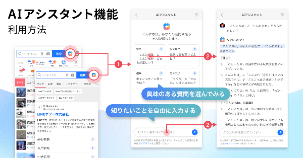 LINEヤフーが「Yahoo! JAPAN」アプリにAIアシスタント機能を搭載