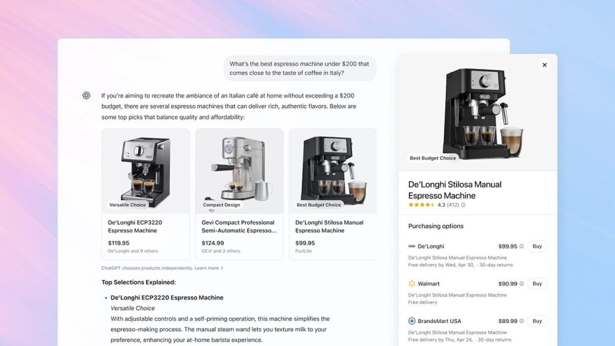 ChatGPTがショッピング機能を拡充！GPT-4oで商品提案に対応、EC事業者への掲載機会も