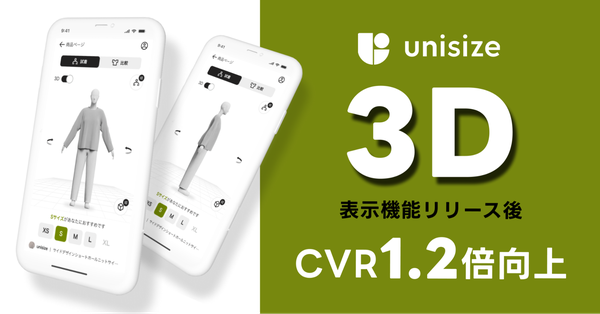 メイキップのunisize 3Dシルエット表示機能導入によりECサイトの購入率が約1.2倍に向上 - 視覚的なシルエット確認が好評