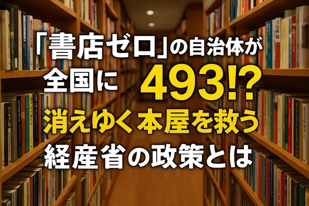 「書店ゼロ」の自治体が全国に493!? 消えゆく本屋を救う経産省の政策とは