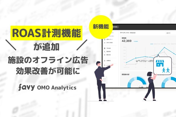 株式会社favyの「OMO analytics」に「ROAS計測機能」実装、商業施設の広告効果最適化を実現
