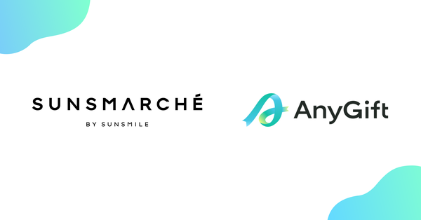 相手の住所不要で贈れるeギフト！AnyReach株式会社がサン・スマイルに『AnyGift』提供開始
