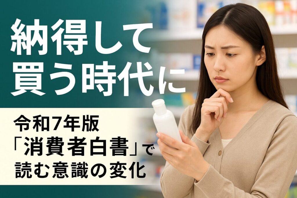 “納得して買う”時代に──令和７年版「消費者白書」で読む意識の変化