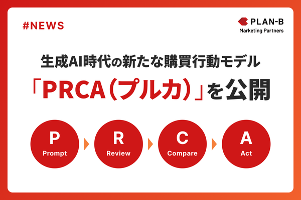 PLAN-Bマーケティングパートナーズ、生成AI時代の新カスタマージャーニーモデル「PRCA（プルカ）」を発表
