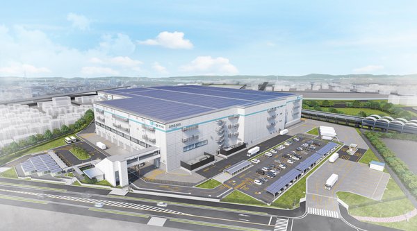 Amazon・三菱地所、名古屋市に西日本最大の環境配慮型物流拠点を今夏開設 - 地中熱活用や壁面太陽光発電を導入