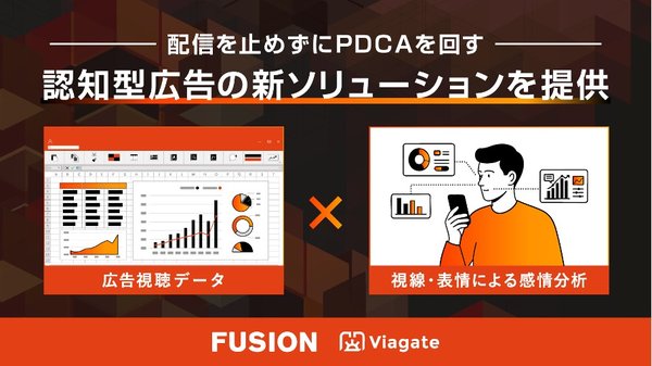 ヴィアゲートとFUSION、広告視聴データと感情分析を活用した認知広告の新運用モデル提供へ業務提携開始