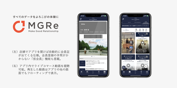 PELLE MORBIDAアプリの機能イメージ