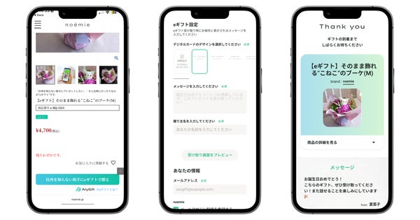 noemie AnyGiftの特徴