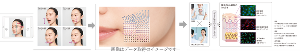 ポーラの肌分析技術イメージ