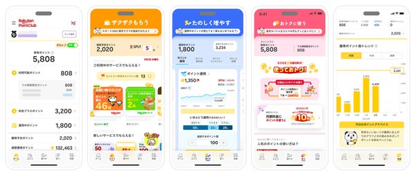 楽天PointClubアプリリニューアル画像