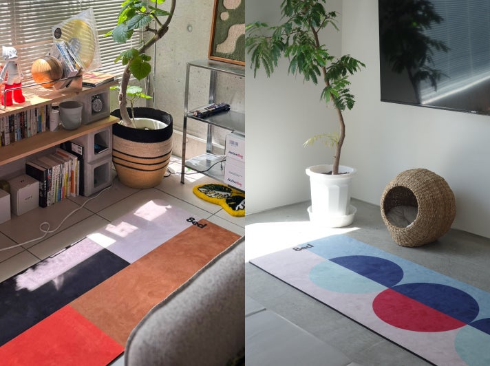 Canvas Stretch Mat 「Earth(左)」 / 「Mantra(右)」