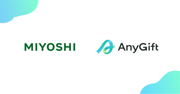 MIYOSHIオンラインストア、住所不要でLINEやメールで贈れるeギフトサービス「AnyGift」を導入開始