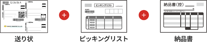 一体型伝票のイメージ