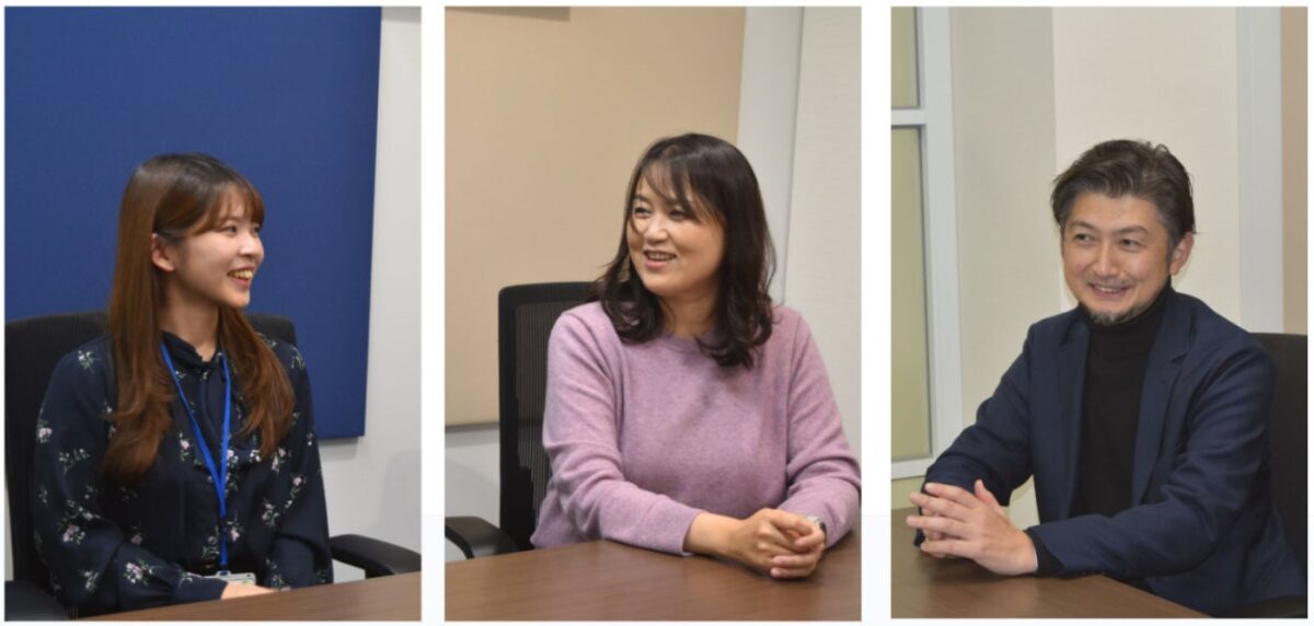 株式会社JR東日本びゅうツーリズム＆セールスダイナミック本部　滝内 りん氏（左）、ディレクター沓名 恵氏（中央）、黒澤 智幸氏（右）