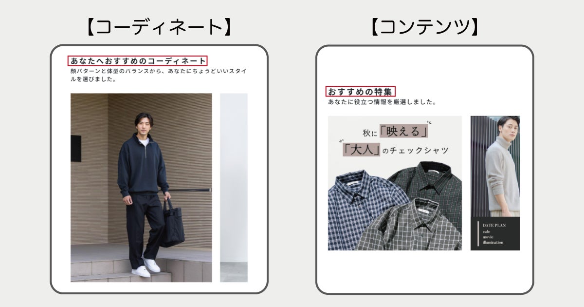 属性に基づくおすすめ表示機能