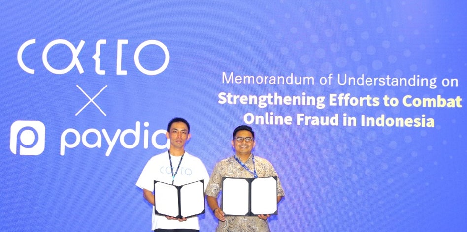 かっこ株式会社執行役員の中沢氏とPaydia Director Eko Ganar Mardiansyah氏