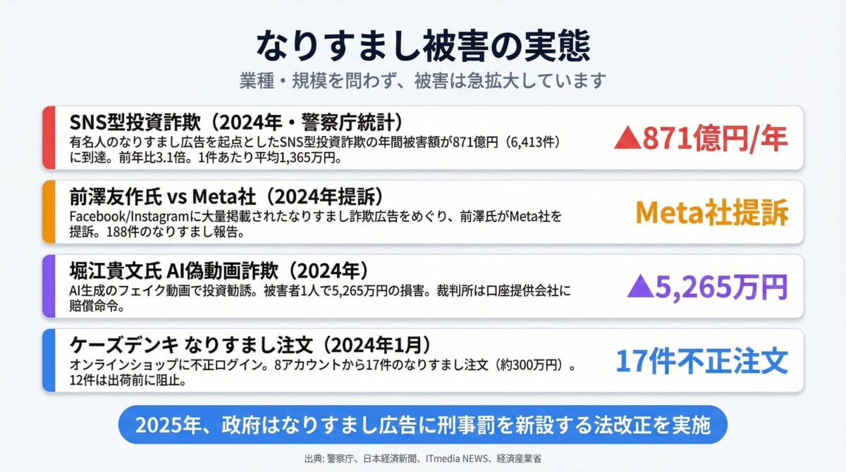 SNS詐欺被害の実態