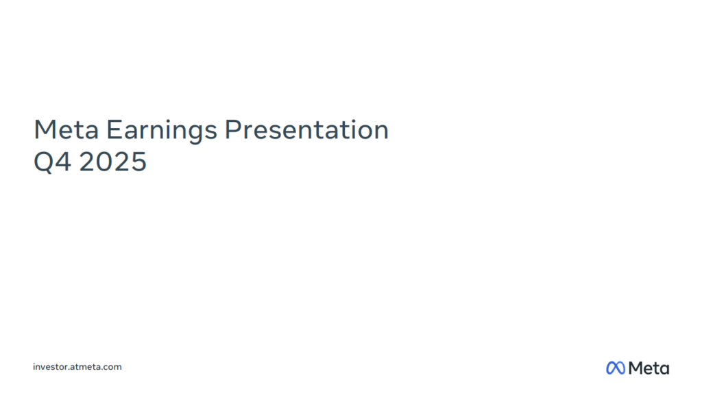 Meta、2025年第４四半期決算：広告配信の精度向上が成長を牽引、EC広告需要が最大の伸び要因に